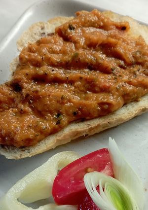 🍆🧅🫑 Zakuszka zöldségkrém recept fotója