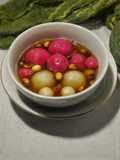 Wedang ronde merah putih