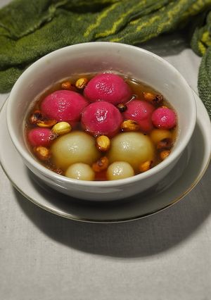 Foto resep Wedang ronde merah putih