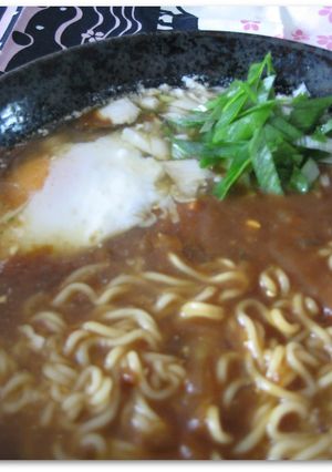 A picture of Curry Ramen with Leftover Curry.