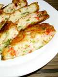 Easy and Cheap Chewy Tofu (with Imitation Crab and Green Onions)