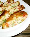 Easy and Cheap Chewy Tofu (with Imitation Crab and Green Onions)