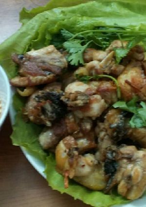 Hình của món Gà chiên mắm.