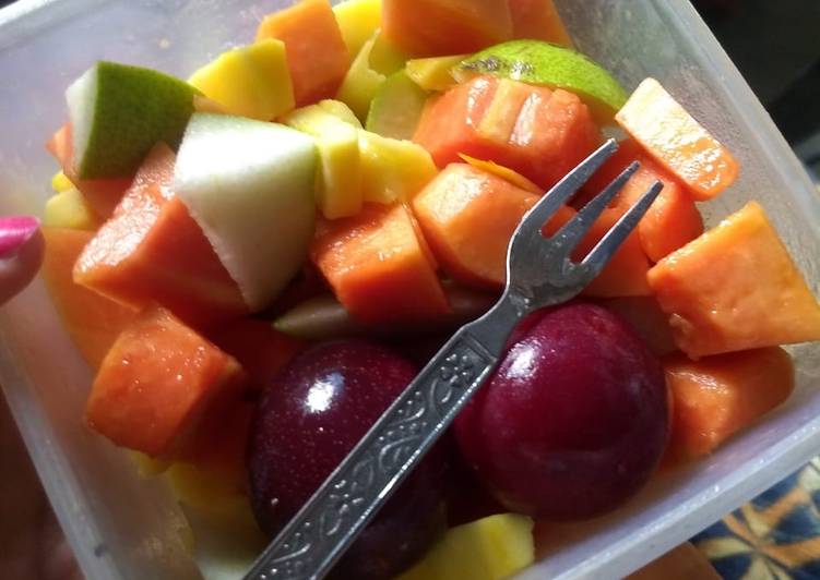 Steps to Prepare Super Quick Homemade Fruit salad