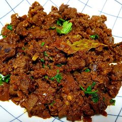 A picture of Mutton Liver Masala.