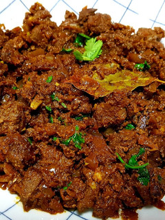A picture of Mutton Liver Masala.