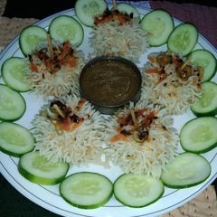 A picture of Rice momos steamed.