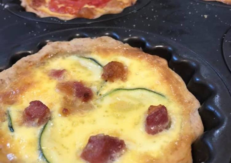 Mini Quiches Lorraine (pizzette rustiche) vari gusti