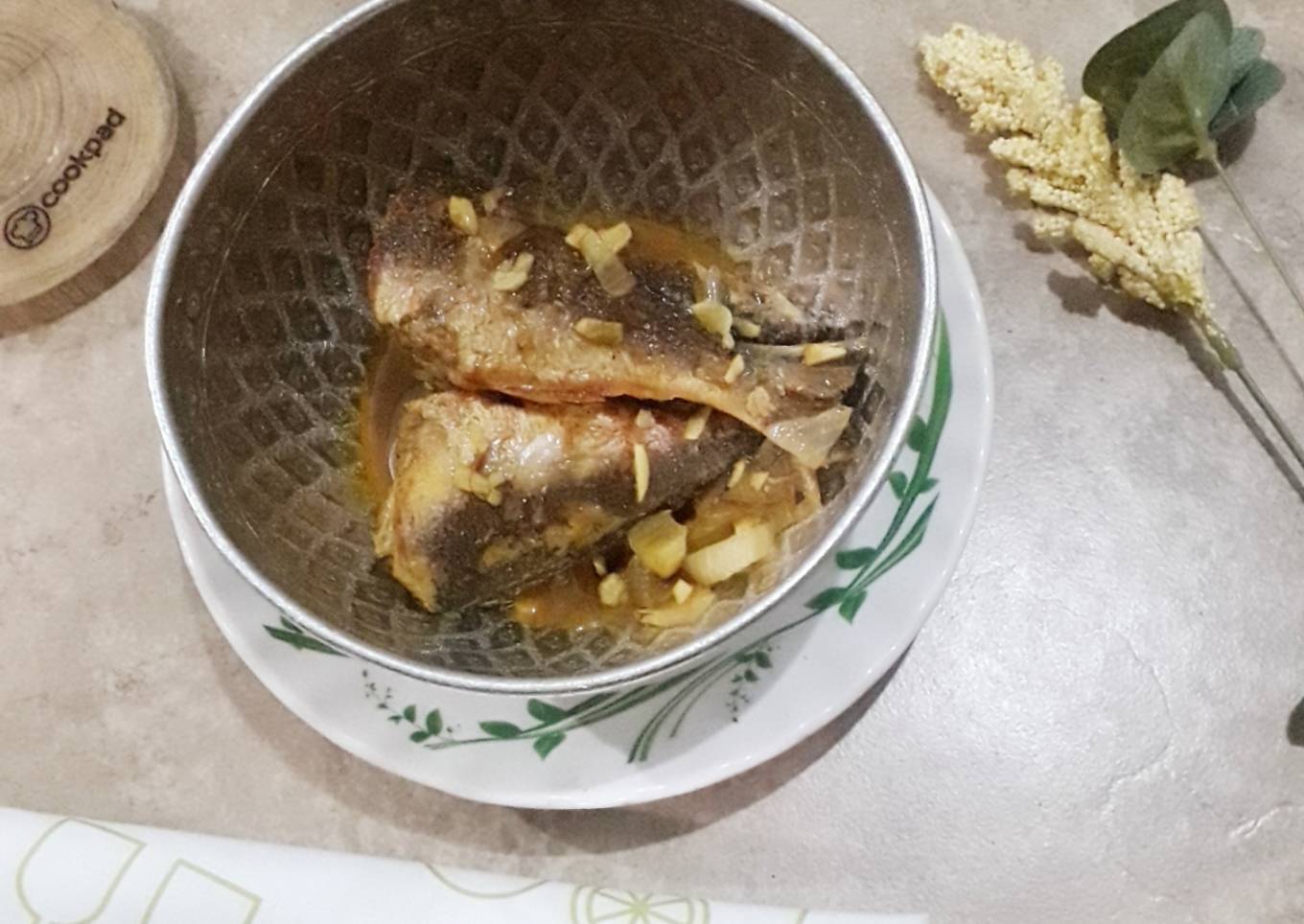 Ikan ekor kuning saus tiram