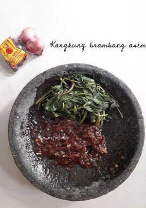 Foto resep Kangkung brambang asem