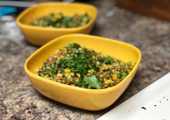 Recipe of Ultimate Sprouted Green Gram salad