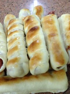 صورة لوصفة طريقة عمل فطائر النقانق