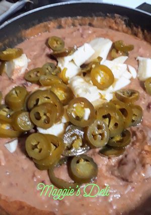 Una foto de Frijoles licuados