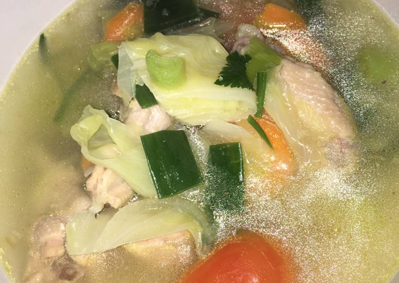 SOP ayam bumbu sederhana