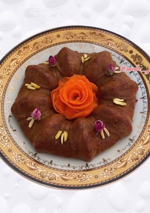 عکسی از دستور خاگینه ی هویج قالبی