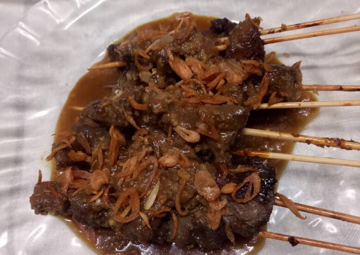 Sate kambing bumbu kacang