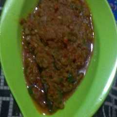รูปของ Sambal teri cabe ijo