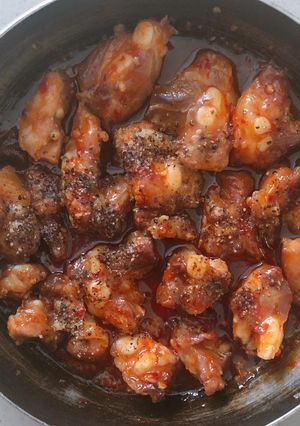 Hình của món Sườn xào chua ngọt.