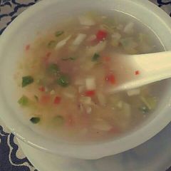 A picture of Veggies soup.