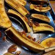 Baked honey and cinnamon banana