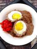 Telur Bungkus Daging saus Teriyaki