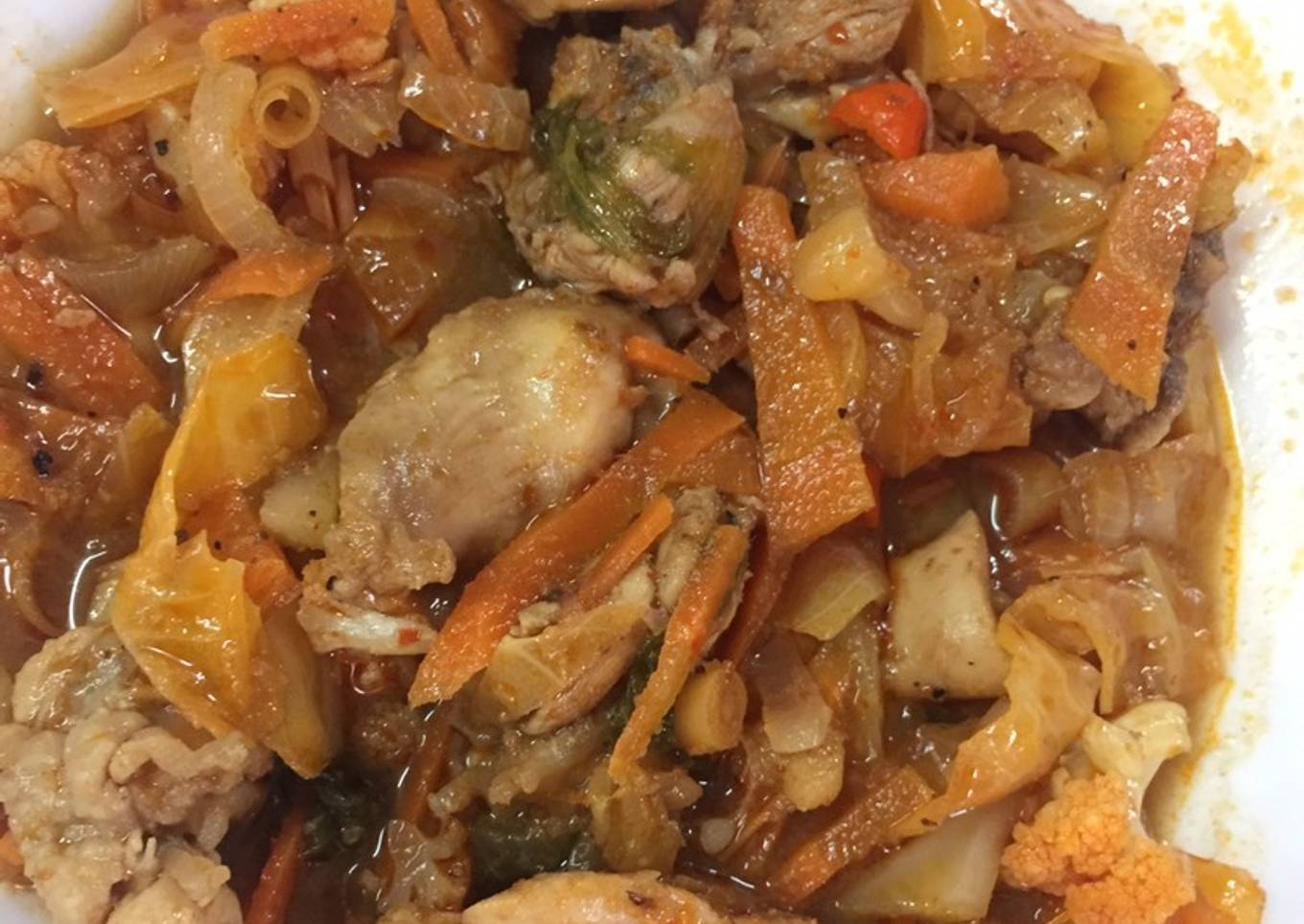 Chicken with pepper