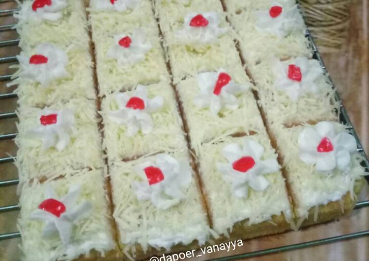 Resep BUTTER CAKE 2 Telur (Cake Potong) Anti Gagal
