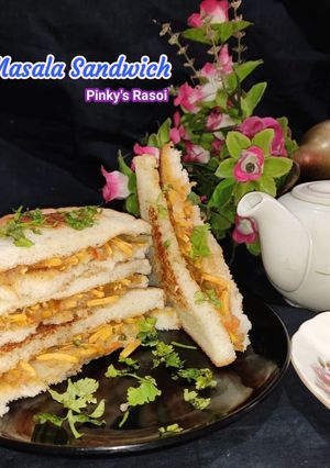 A picture of Masala potato Sandwich.