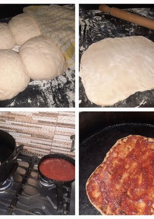 Una foto de Pizza al disco