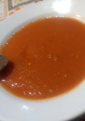 Una foto de Crema de tomate