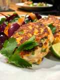 Thai Salmon fishcakes with Asian dressed salad