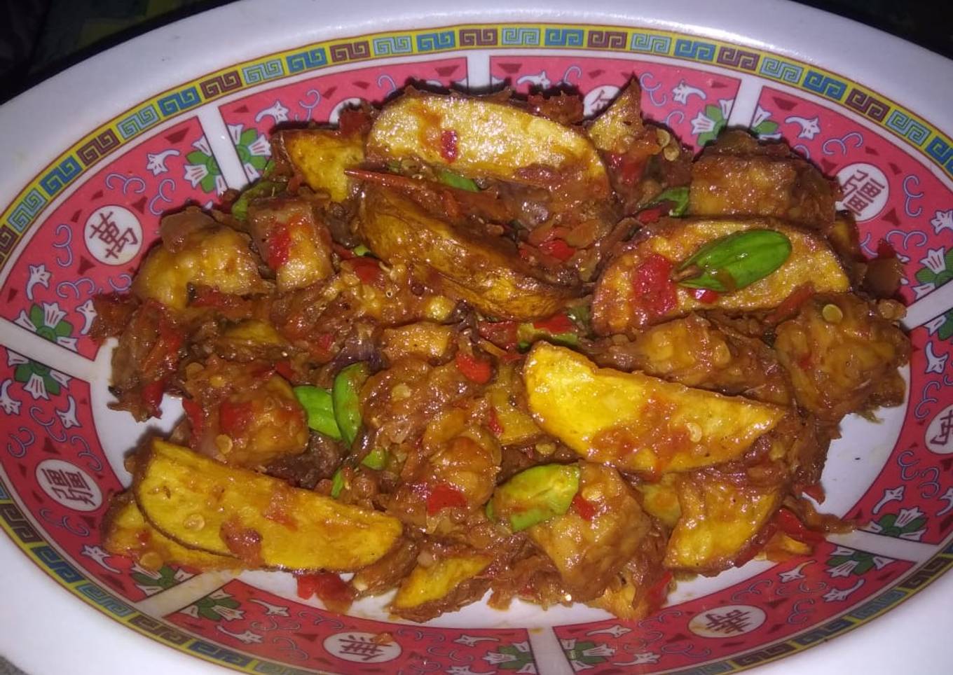 Sambal Kentang, Tempe, Teri, Petai