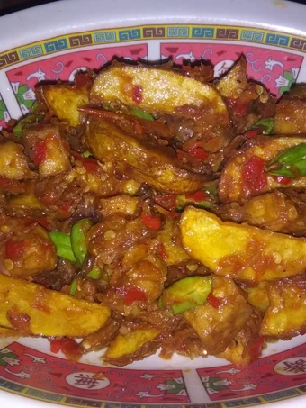 Recipe Sambal Kentang, Tempe, Teri, Petai the So Delicious Makes you drool