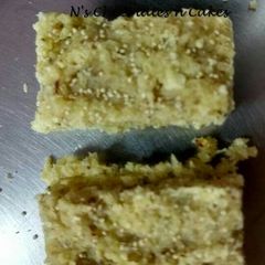 A picture of Nariyal Pak (Coconut Fudge).