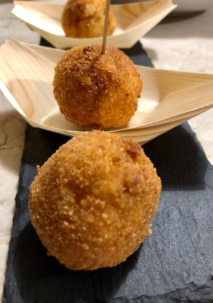Foto di Arancini zucca e salsiccia