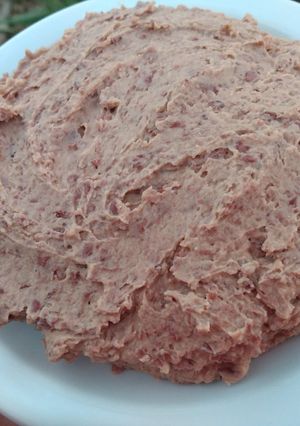 Una foto de Untable de porotos colorados