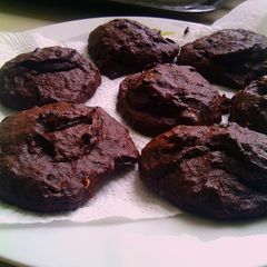 A picture of 3 Ingredients Chunky Banana Chocolate Cookies #cookiescontest.