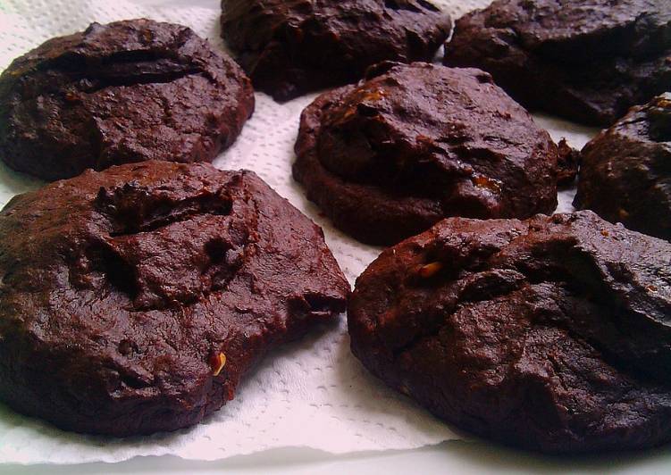 3 Ingredients Chunky Banana Chocolate Cookies #cookiescontest