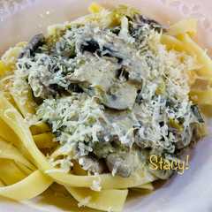Ταλιατέλες με Μανιτάρια και Πράσα - Creamy Mushroom and Leek Pasta!-レシピのメイン写真