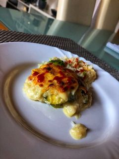 Fehéres-zöldes-rakottasRizses-besameles rakott kelbimbó 💚 recept fotója