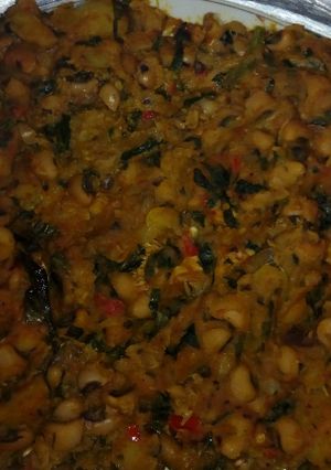 A picture of Porridge beans, potatoes and plantain.