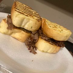 A picture of Texas Toast Philly Cheese Steak Sandwich.