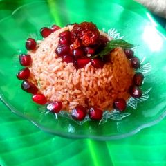 A picture of Pomegranate Rice.