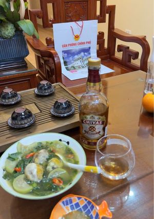 Hình của món Trứng vịt lộn um bầu.