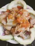 Thịt heo sốt cà chua phi hành