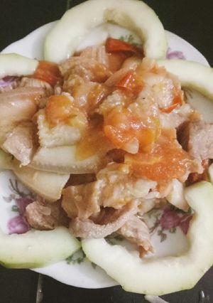 Hình của món Thịt heo sốt cà chua phi hành.