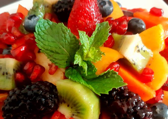 Recipe of Quick Fruit Chaat (Healthy and Nutritious)