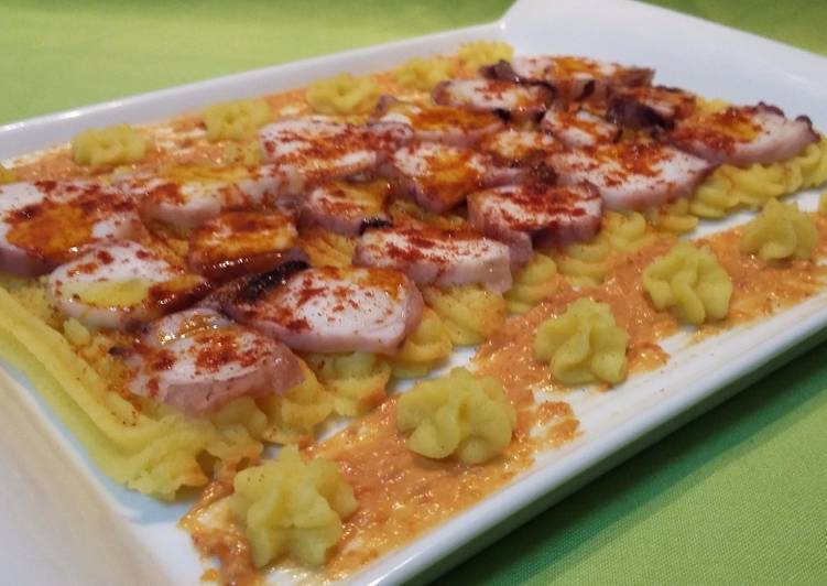 Pulpo con parmentier de curry