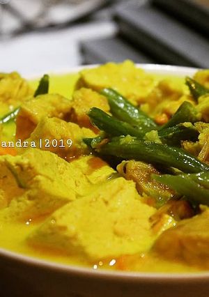 Foto resep Sayur Tahu Tempe Kuah Santan Kuning #masakanindo 🇲🇨