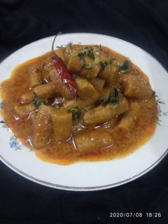 স্পাইসি গাট্টে কি সব্জি (spicy gatte ki sabji recipe in Bengali) রেসিপির প্রধান ছবি